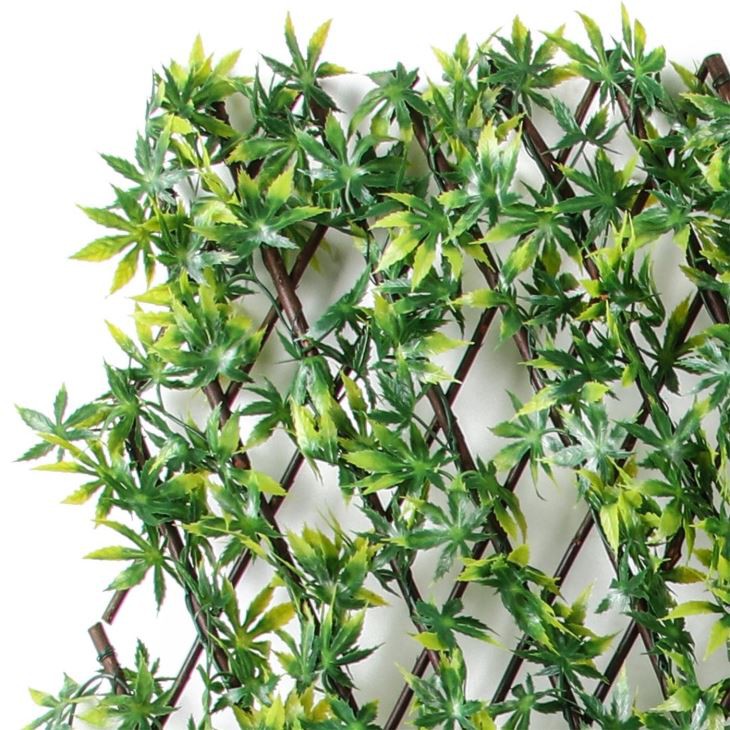 Artificial Maple Leaves Fence Screen Plants Fence