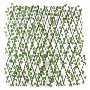 Ċint tal-Injam Artifiċjali Ħodor tal-Ħaxix tal-Iskrin tal-Weraq